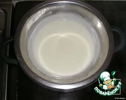 Сгущенка в кастрюле