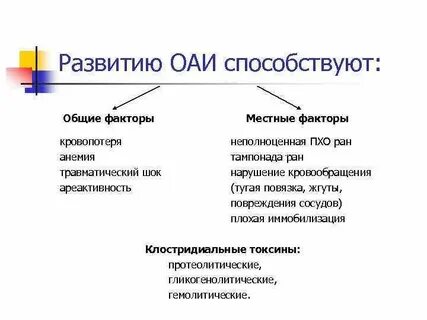 Местные и общие факторы это