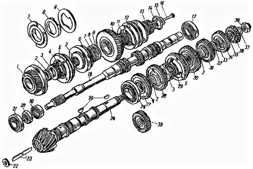 Схема валов коробки передач трактора т40. КПП т40 схема шестерен. Первичный вал коробки передач т40 схема. Коробка т 40 схема шестерен. Коробка передач т 16