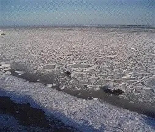 Движение льдины по течению