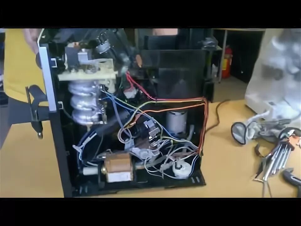 Как снять верхнюю крышку на кофемашине крупс Krups EA 8010 after manual clean YouTube
