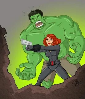 (Hulk and Black Widow Assembled.) 
