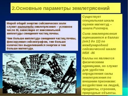 Место наибольшего проявления землетрясения