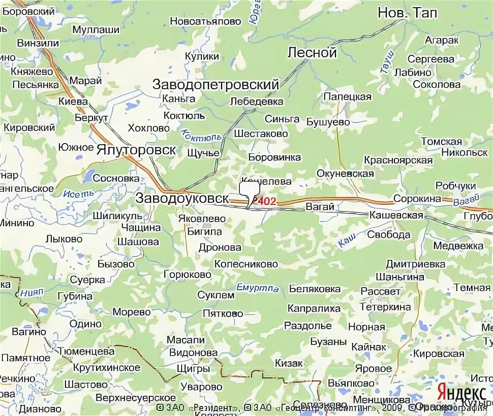 заводоуковск со спутника