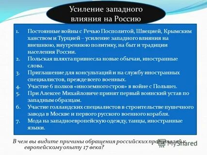 Усиление европейского влияния