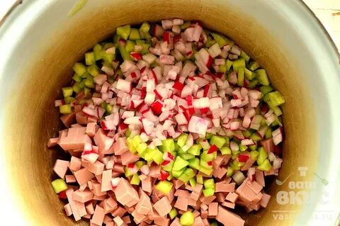Редиска с квасом рецепт