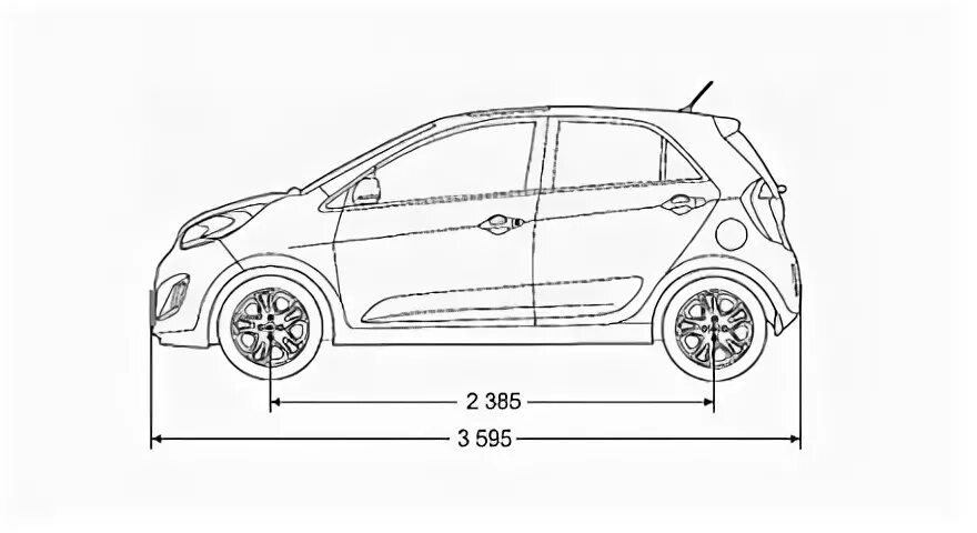 Kia picanto размеры. Киа Пиканто длина кузова. Kia Picanto 2007 габариты. Кия Пиканто габариты. Киа Пиканто ширина кузова.