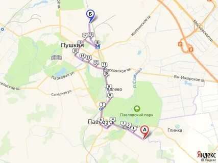 Автобус до павловского парка