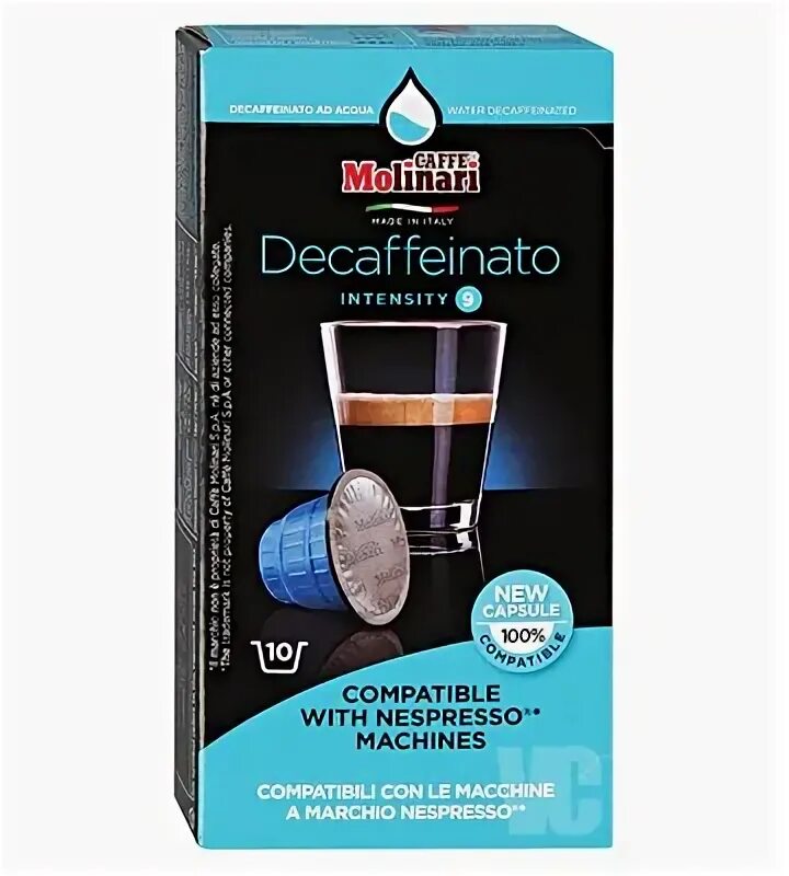 Molinari Decaf капсулы для Nespresso 10 шт.. Molinari Bio капсулы для Nespresso 10 шт.. Кофе в капсулах Cellini Decaffeinato, 10 шт.х5г. Молинари кофе без кофеина для кофемашины.