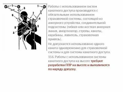 Требования к страховочным системам