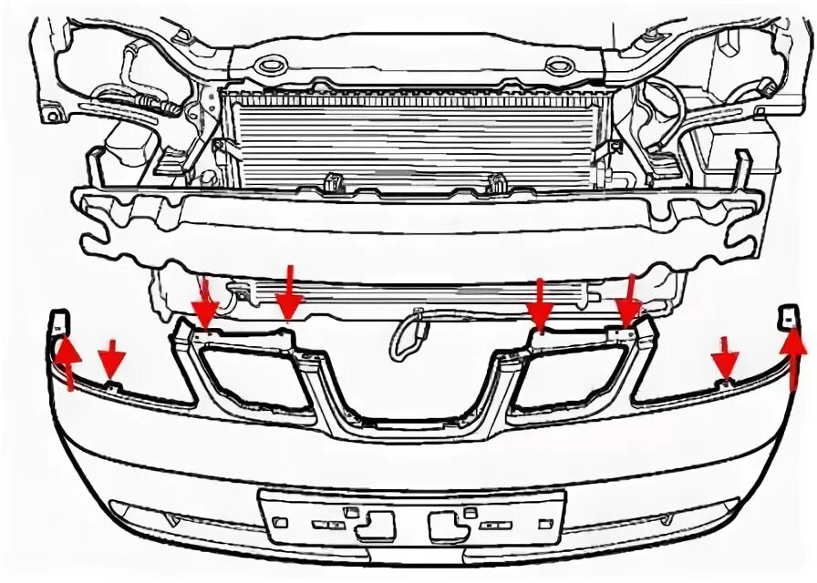 Показать как снять передний ► Снятие переднего бампера KIA Spectra, 1,6 л, 2006 года своими руками DRIVE2