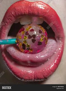 Woman Licking Lollipop Image & Photo (Free Trial) Bigstock 