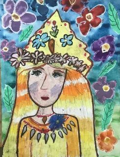 Красавица рисунок