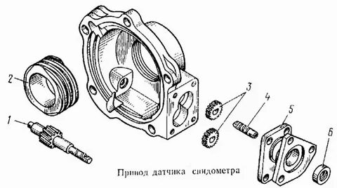 Шестерня привода спидометра камаз