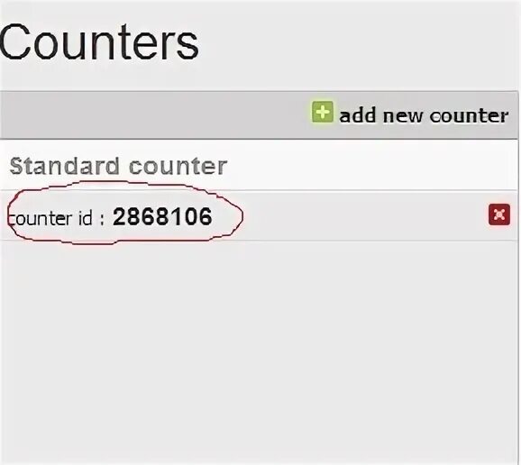 Counter add. Counter add