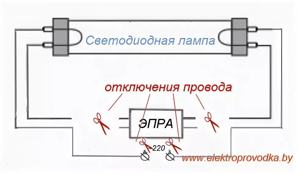 Как подключить лампу g13