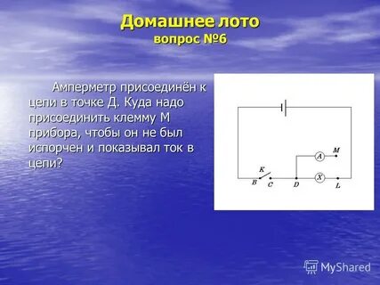 К катушке индуктивности присоединили амперметр при внесении