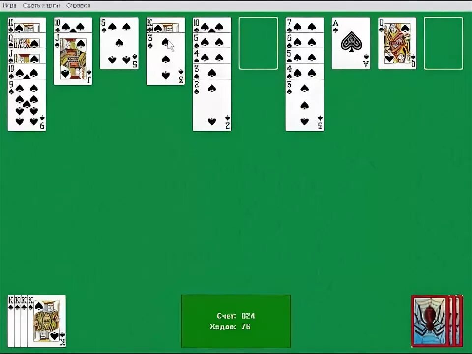 Игра Spider Solitaire. Пасьянс «паук» (1, 2, 4 масти). Классический пасьянс паук. Пасьянс паук две масти. Пасьянс паук panoidl