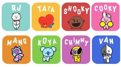 Би сюрприз. Bt21 персонажи имена BTS. BTS игрушки bt21 имена. БТ 21 имена и БТС. БТ 21 имена и БТС бт21 персонажи.