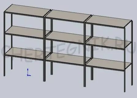 Каркас полок из уголка