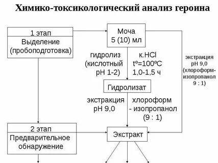 Проведение химико токсикологического исследования