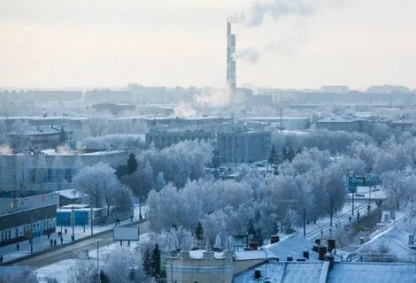 Омск в феврале