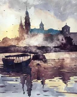 Где акварель