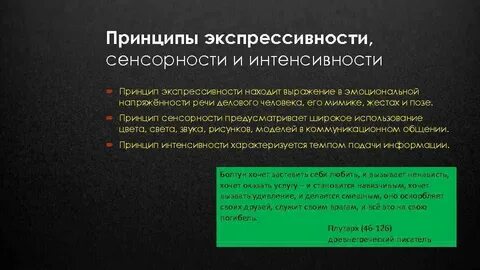 Принцип интенсивности