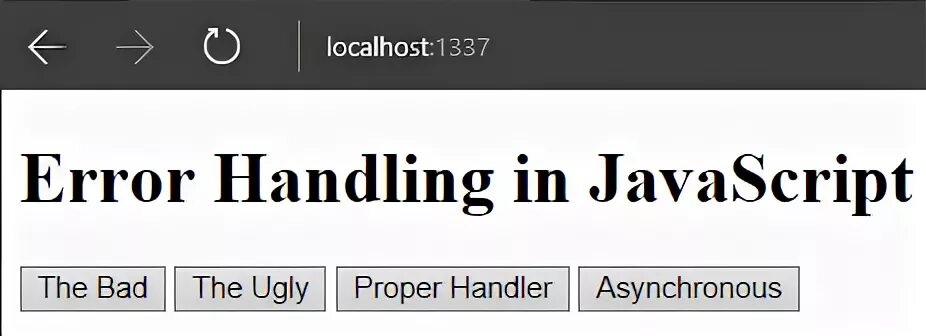 Error handle data error