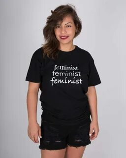 #Feminist Short Sleeve t-Shirt.