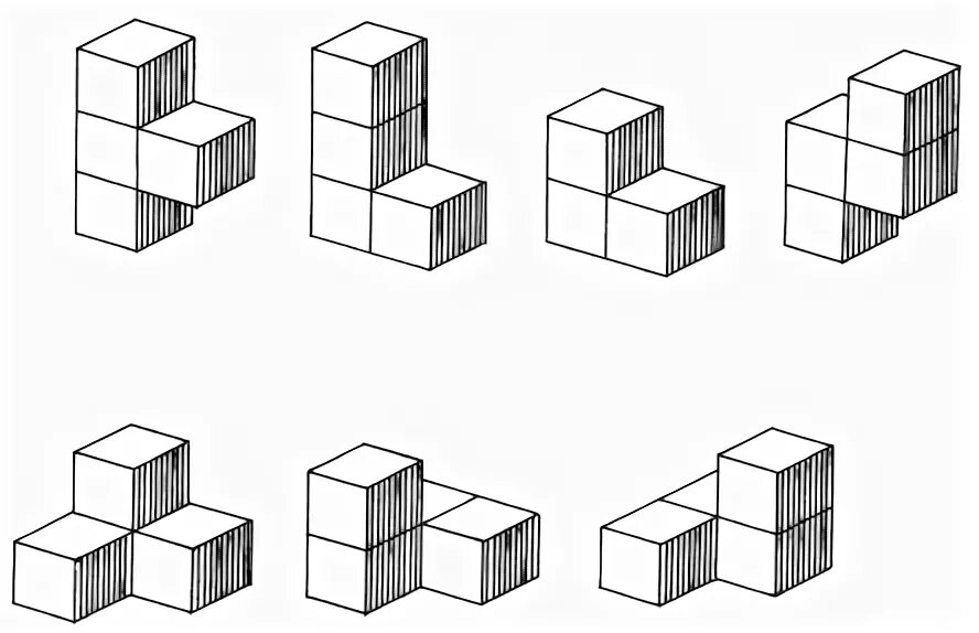 Фигуры из кубиков. Логические задания куб. Фигурки из кубиков и их частей. Фигуры из Куба.
