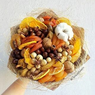 Букет из сухофруктов своими руками