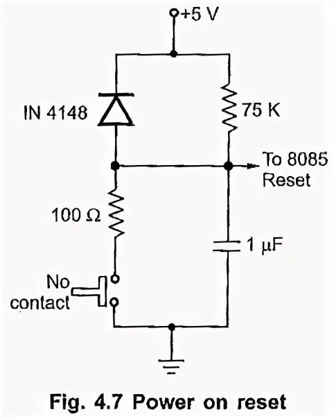 Power on reset. Схемы на 8085 примеры. microchip pic power on reset circuit.