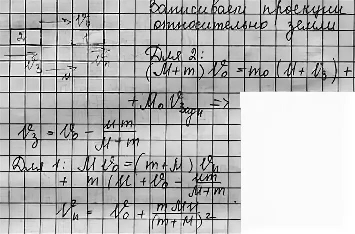 Две одинаковые тележки движутся навстречу друг другу