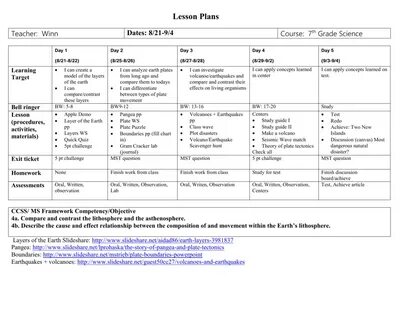 Children s games lesson plan 4 grade
