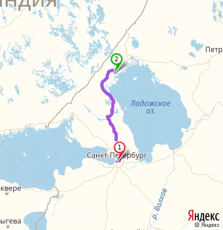 Сколько ехать от питера до сортавалы