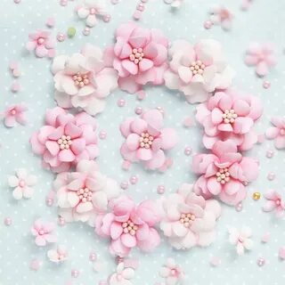 Цветочки скрапбукинг