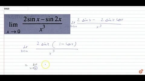 Lim sin 2 2x x 2