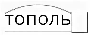 Состав слова тополиной