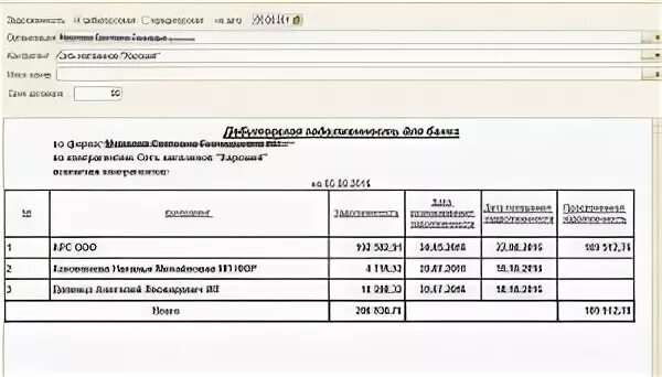 Инвентаризация дебиторской и кредиторской задолженности в 1с