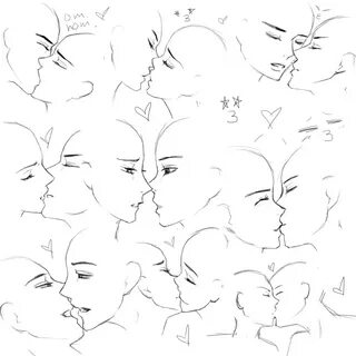 Base: Surprise kiss by OmoriP on DeviantArt  Drawing base, Anime poses  reference, Kissing drawing