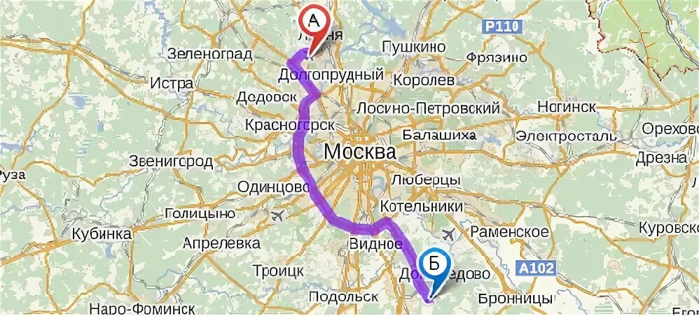 Домодедова до шереметьева