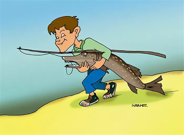 Рыбак поймал леща щуку