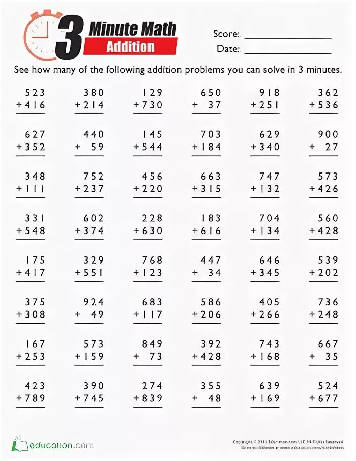 Math min c. 1-minute math: addition. addition drills 3 grade. math min a b.