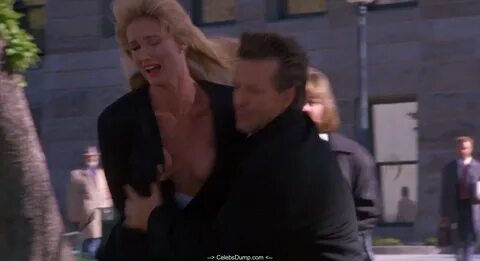 Kelly Lynch nude tits at Desperate Hours (1990) .