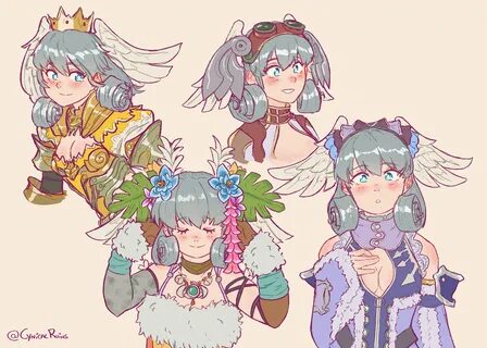 melia, melia antiqua, fanart, fan art, xenoblade, high entia.