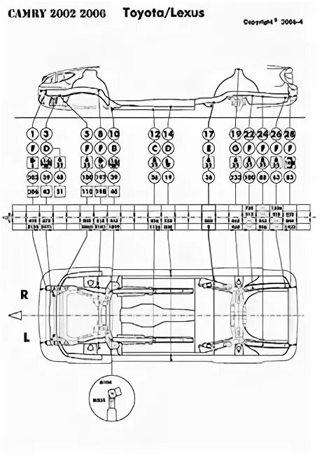 Камри габариты кузова. Геометрия кузова Toyota Camry sv40. Toyota Camry 40 кузов контрольные точки. Тойота Камри sv30 геометрия кузова. Тойота Камри 55 геометрия кузова.