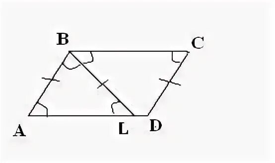 Площадь параллелограмма abcd равна 124 точка l