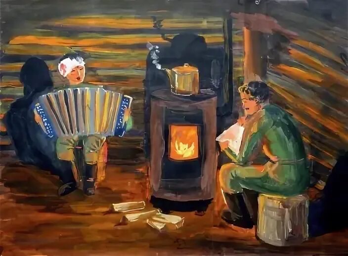 Печурка в землянке