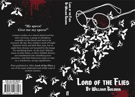 book cover Lord of the Flies William Golding design.